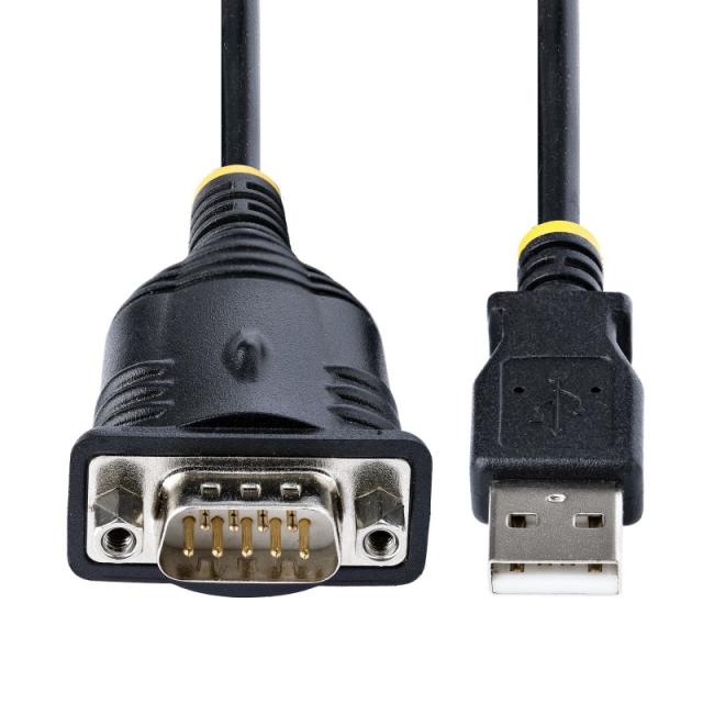 StarTech.com - Cable de 1m USB a Serie, Conversor DB9 Macho RS232 a USB, Prolific, Adaptador USB a Serial para PLC/Impresora/Esc