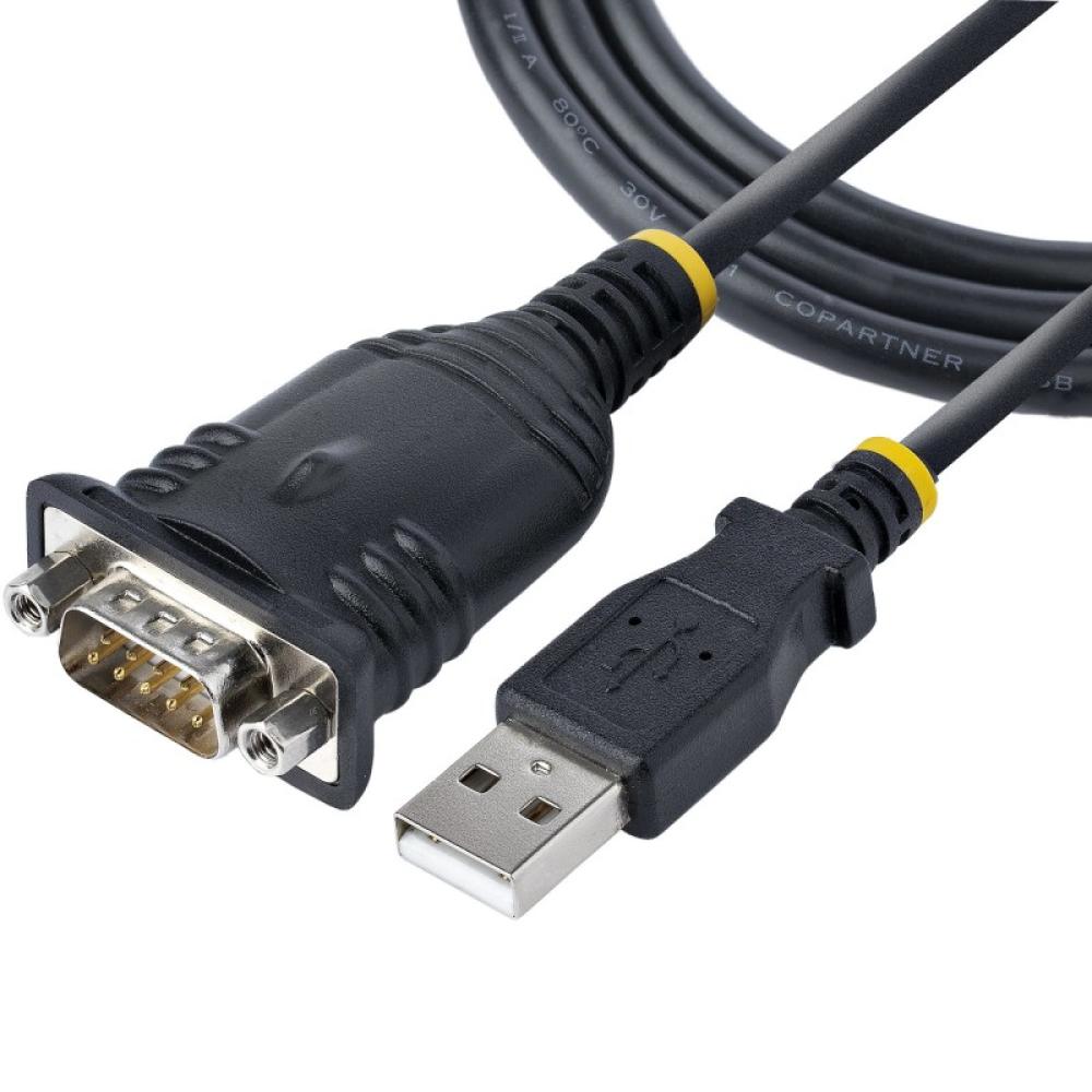 StarTech.com - Cable de 1m USB a Serie, Conversor DB9 Macho RS232 a USB, Prolific, Adaptador USB a Serial para PLC/Impresora/Esc