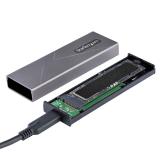 StarTech.com - Caja Externa de Aluninio USB-C 10Gbps a NVMe M.2 o SSD M.2 SATA - Sin Herramientas para SSD M.2 NGFF PCIe/SATA -