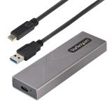 StarTech.com - Caja Externa de Aluninio USB-C 10Gbps a NVMe M.2 o SSD M.2 SATA - Sin Herramientas para SSD M.2 NGFF PCIe/SATA -