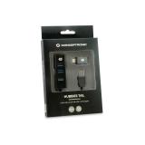 Conceptronic - HUBBIES04B hub de interfaz USB 3.2 Gen 1 (3.1 Gen 1) Type-A 5000 Mbit/s Negro
