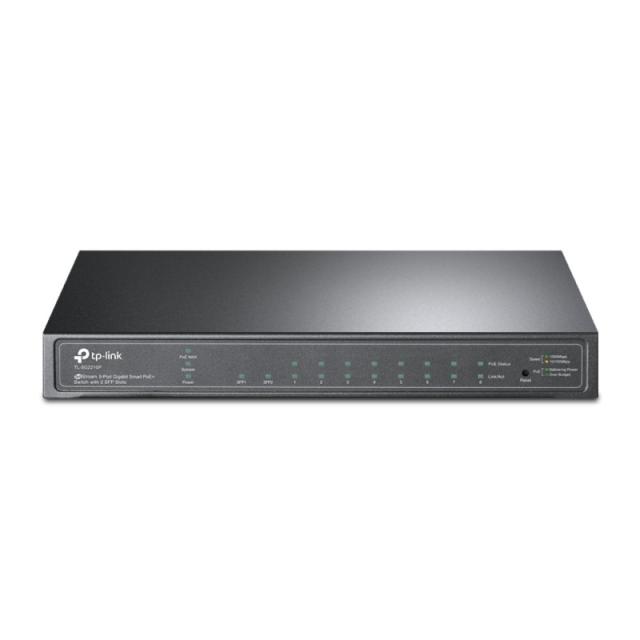TP-Link - JetStream TL-SG2210P switch Gestionado L2/L4 Gigabit Ethernet (10/100/1000) Energía sobre Ethernet (PoE) Negro