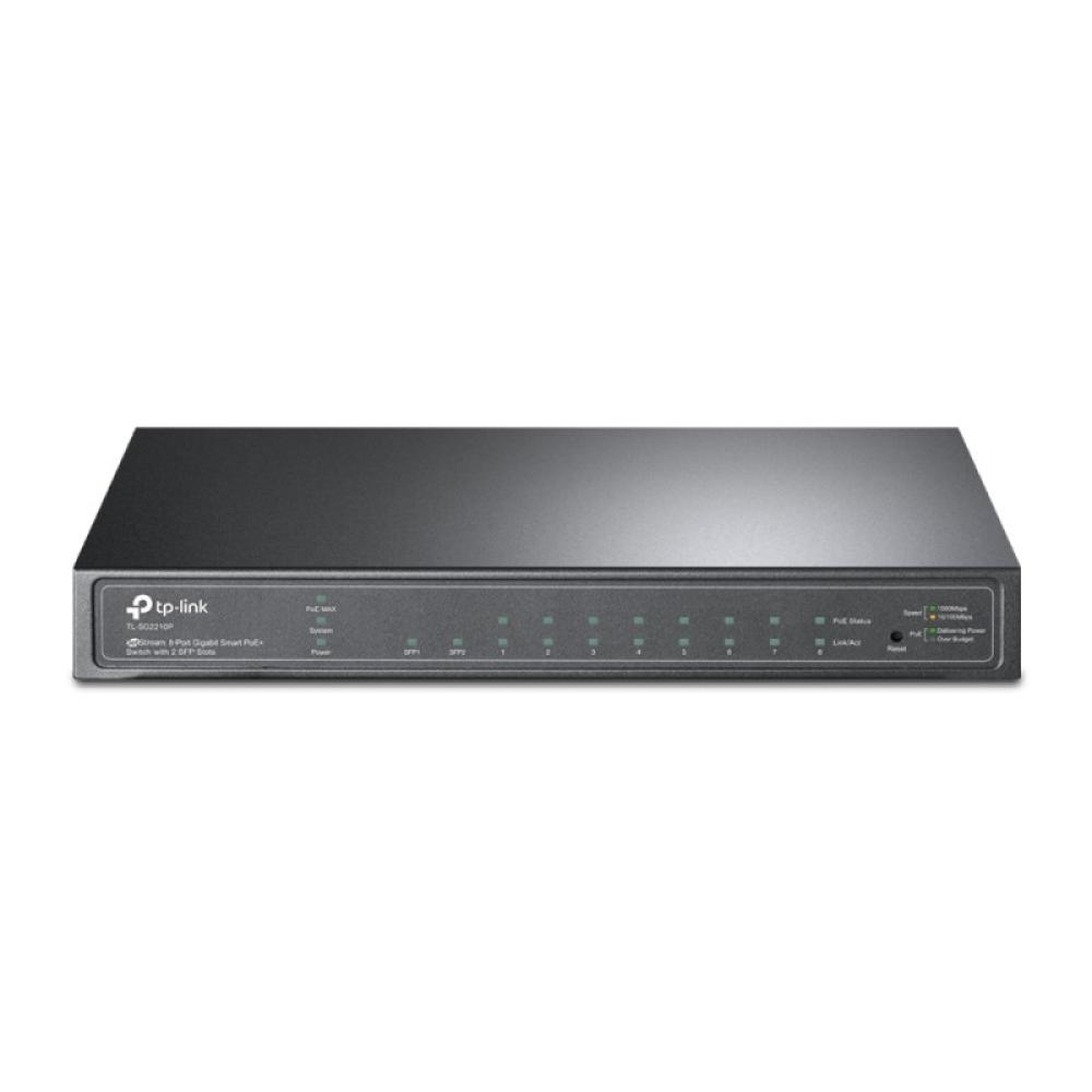 TP-Link - JetStream TL-SG2210P switch Gestionado L2/L4 Gigabit Ethernet (10/100/1000) Energía sobre Ethernet (PoE) Negro