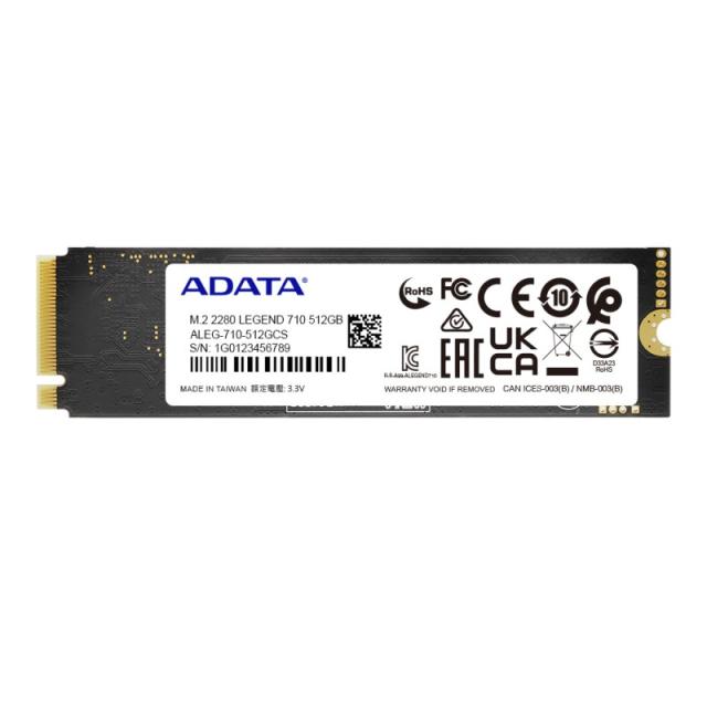 ADATA - LEGEND 710 512 GB M.2 PCI Express 3.0 NVMe 3D NAND