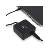 Ewent - EW3980 adaptador e inversor de corriente Interior 65 W Negro