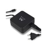 Ewent - EW3980 adaptador e inversor de corriente Interior 65 W Negro