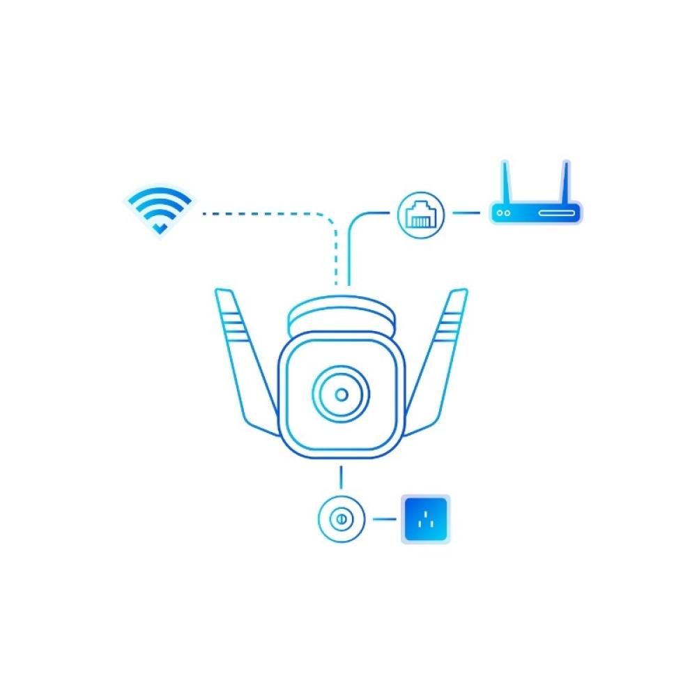 TP-Link - Tapo TC65 cámara de vigilancia Bala (forma) Cámara de seguridad IP Exterior 2304 x 1296 Pixeles Techo/pared