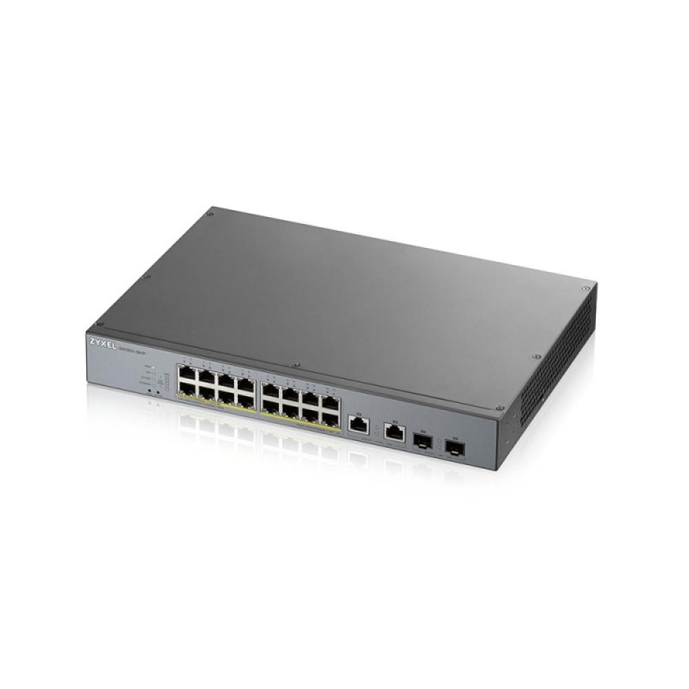 Zyxel - GS1350-18HP-EU0101F switch Gestionado L2 Gigabit Ethernet (10/100/1000) Energía sobre Ethernet (PoE) Gris