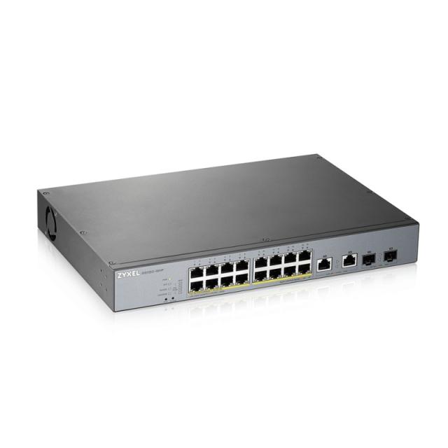 Zyxel - GS1350-18HP-EU0101F switch Gestionado L2 Gigabit Ethernet (10/100/1000) Energía sobre Ethernet (PoE) Gris