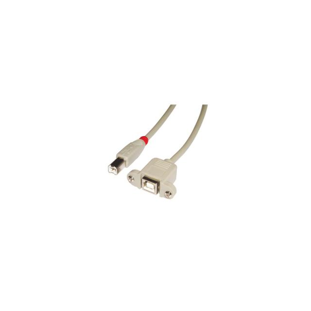 Lindy - 31800 cable USB 0,5 m USB B Gris