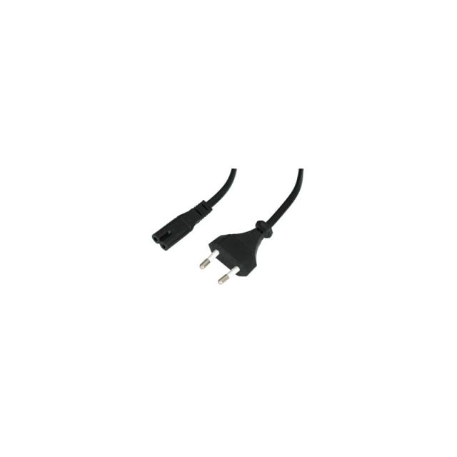 Lindy - 30423 cable de transmisión Negro 5 m CEE7/16 C7 acoplador