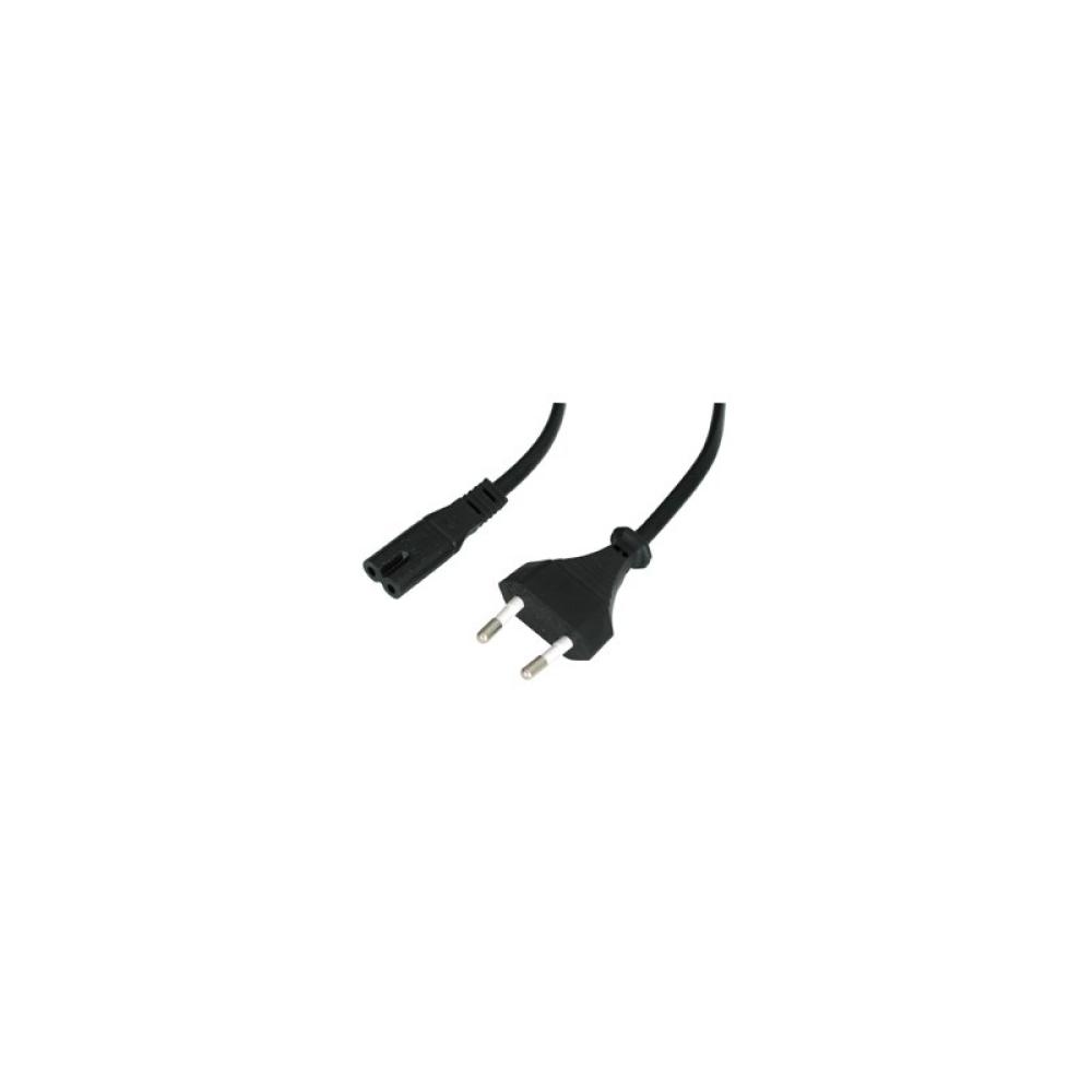 Lindy - 30423 cable de transmisión Negro 5 m CEE7/16 C7 acoplador