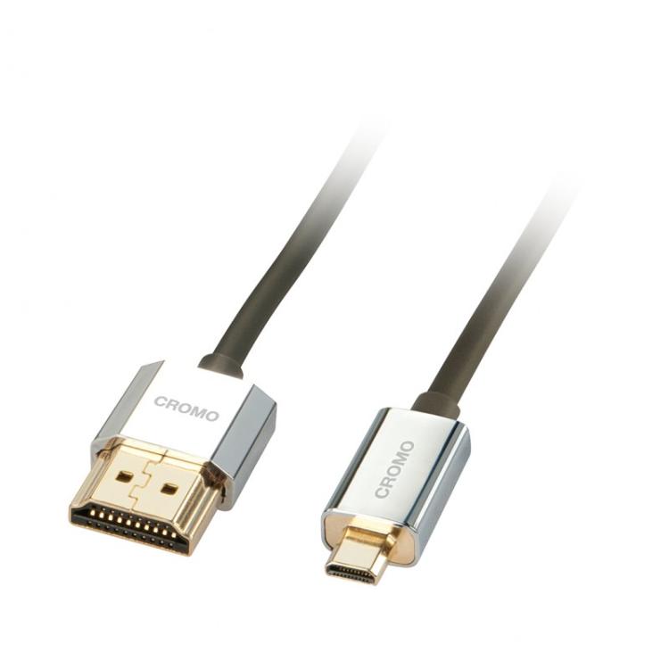 Lindy - 41681 cable HDMI 1 m HDMI tipo A (Estándar) HDMI tipo D (Micro) Negro