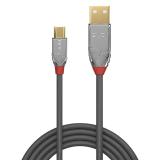 Lindy - 36654 cable USB USB 2.0 5 m USB A Micro-USB B Gris
