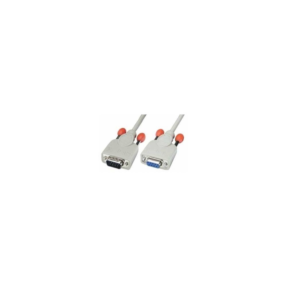 Lindy - 0,5m RS232 Cable cable de señal Gris