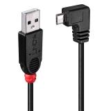 Lindy - 31975 cable USB USB 2.0 0,5 m USB A Micro-USB B Negro