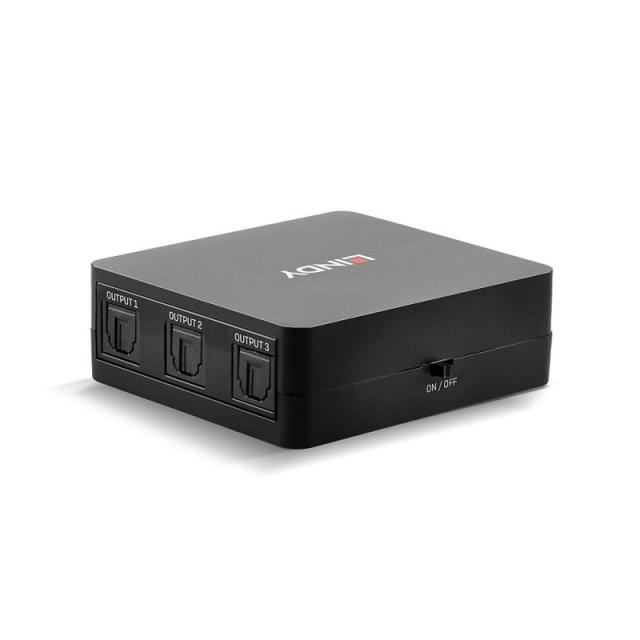 Lindy - 70480 divisor de audio Negro