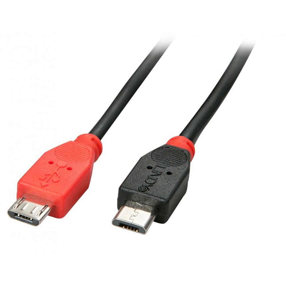 Lindy - 31759 cable USB 1 m USB 2.0 Micro-USB B Negro