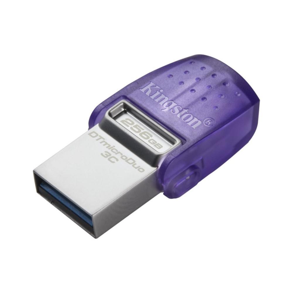 Kingston Technology - DataTraveler 256GB microDuo 3C 200MB/s dual USB-A + USB-C