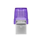 Kingston Technology - DataTraveler 256GB microDuo 3C 200MB/s dual USB-A + USB-C