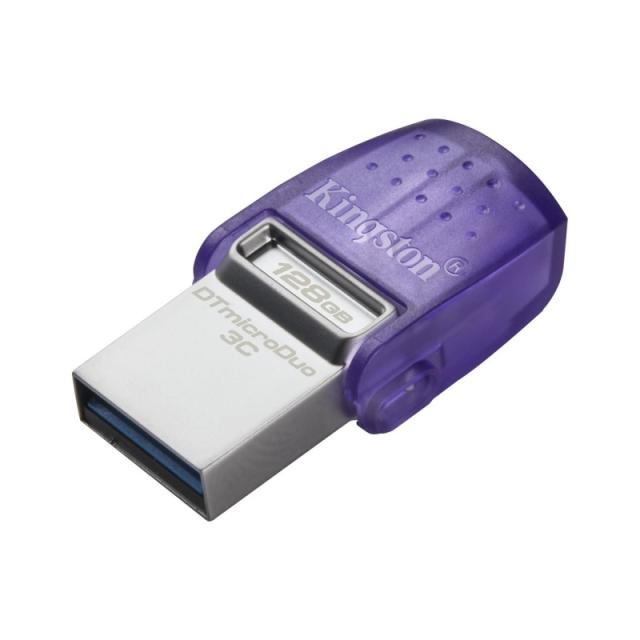 Kingston Technology - DataTraveler 128GB microDuo 3C 200MB/s dual USB-A + USB-C
