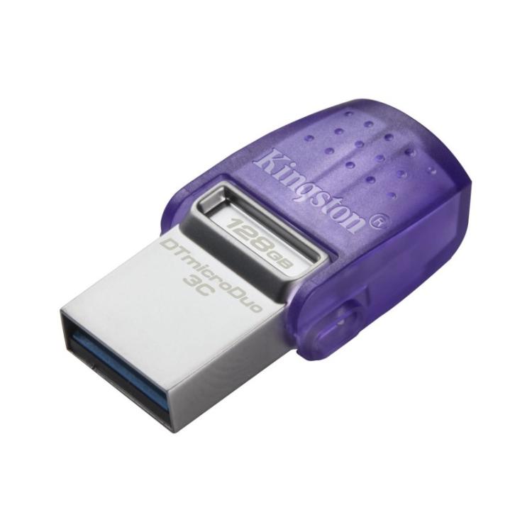 Kingston Technology - DataTraveler 128GB microDuo 3C 200MB/s dual USB-A + USB-C