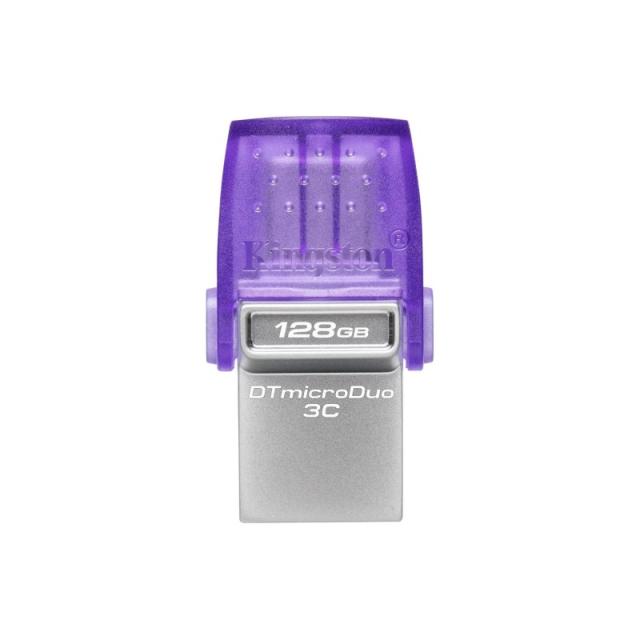 Kingston Technology - DataTraveler 128GB microDuo 3C 200MB/s dual USB-A + USB-C