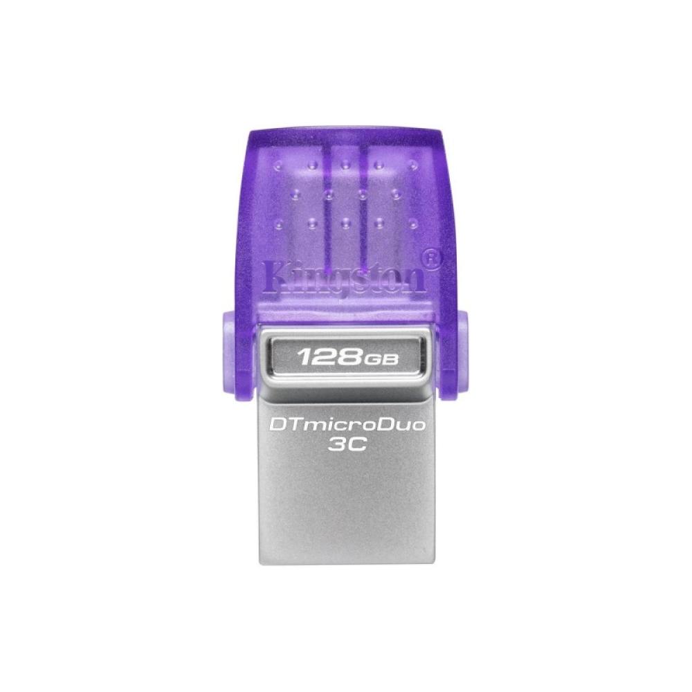 Kingston Technology - DataTraveler 128GB microDuo 3C 200MB/s dual USB-A + USB-C