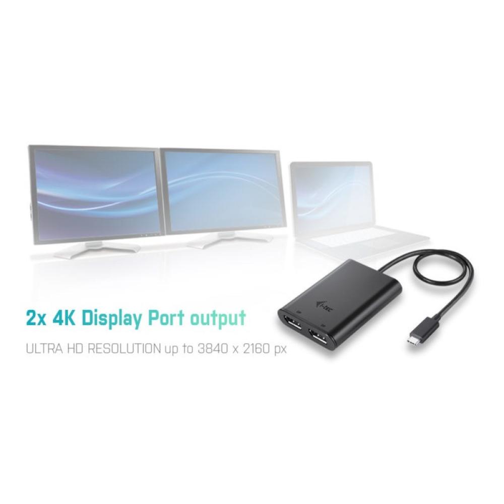 i-tec - USB-C 3.1 Dual 4K DP Video Adapter