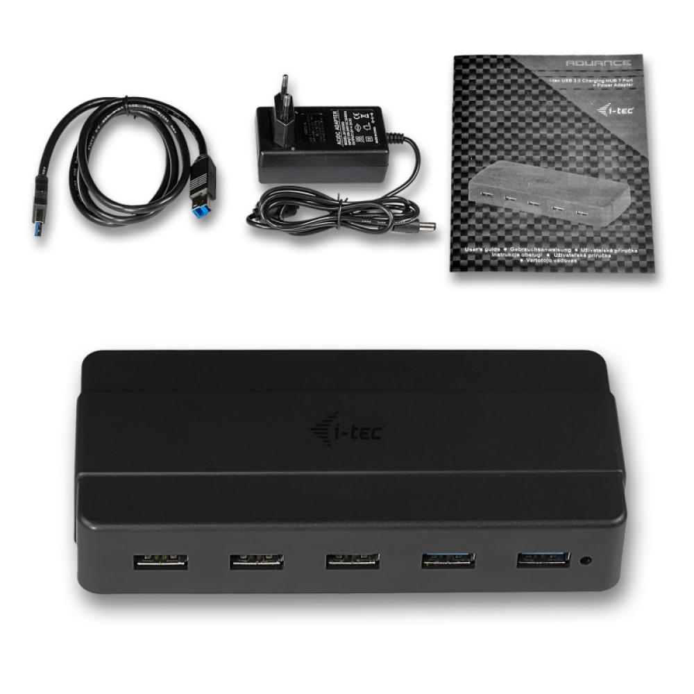 i-tec - USB 3.0 Charging HUB 7 Port + Power Adapter