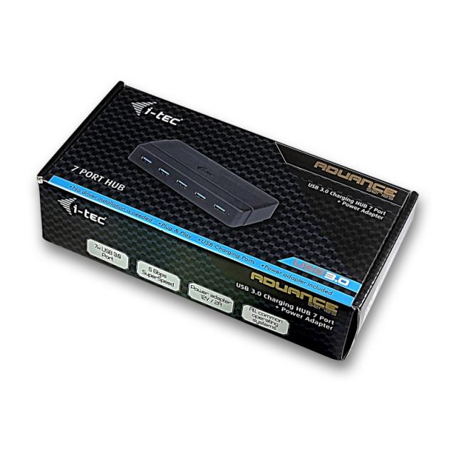 i-tec - USB 3.0 Charging HUB 7 Port + Power Adapter