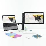 TooQ - Soporte de mesa para pantalla 13"-32" y portátil