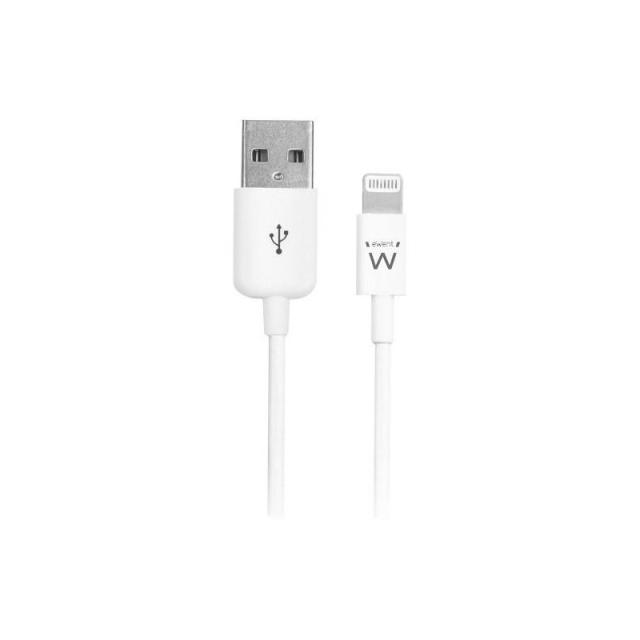 Ewent - EW9902 cable de conector Lightning 2 m Blanco