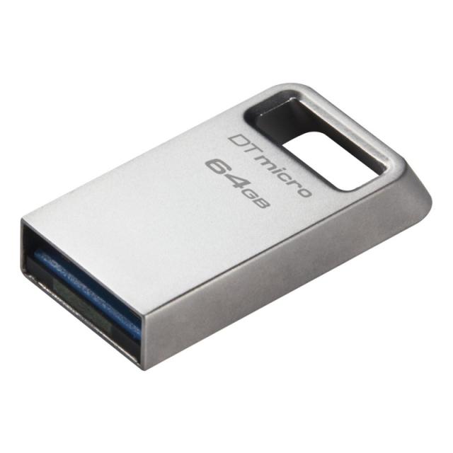 Kingston Technology - DataTraveler 64GB Micro 200MB/s Metal USB 3.2 Gen 1