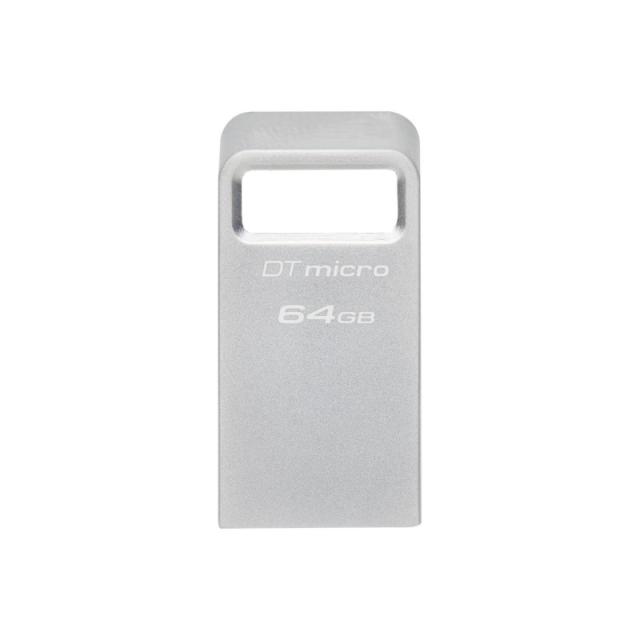 Kingston Technology - DataTraveler 64GB Micro 200MB/s Metal USB 3.2 Gen 1