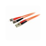 StarTech.com - Cable Adaptador de Red de 2m Multimodo Dúplex Fibra Óptica LC-ST 62,5/125 - Patch Duplex