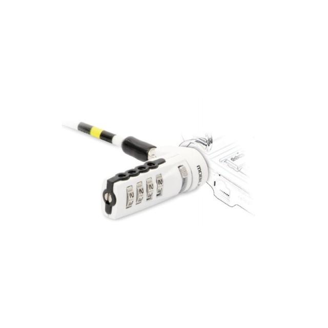 Mobilis - 001254 cable antirrobo Blanco 1,8 m