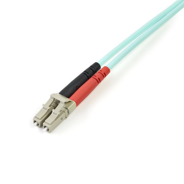 StarTech.com - Cable de 2m de Fibra Óptica Multimodo OM3 LC a LC UPC - Full Duplex 50/125µm - para Redes de 100G - LOMMF/VCSEL -