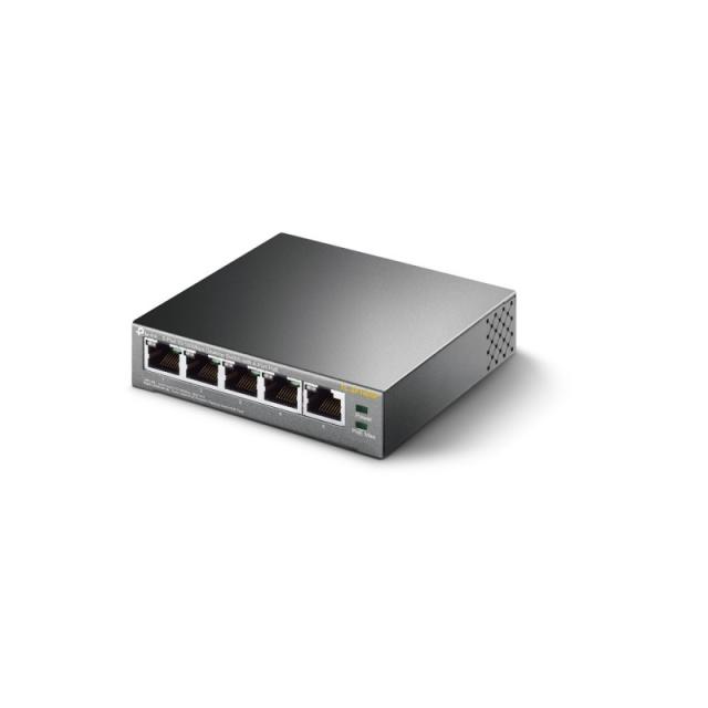 TP-Link - TL-SF1005P No administrado Fast Ethernet (10/100) Energía sobre Ethernet (PoE) Negro