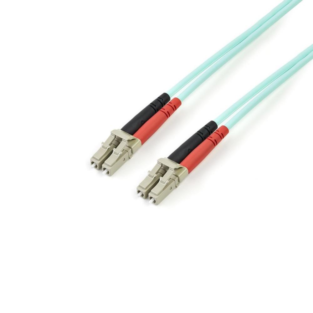 StarTech.com - Cable de 2m de Fibra Óptica Multimodo OM3 LC a LC UPC - Full Duplex 50/125µm - para Redes de 100G - LOMMF/VCSEL -