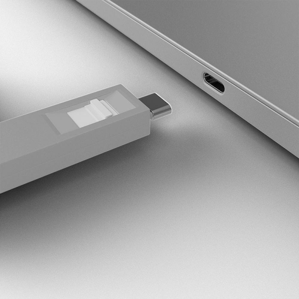 Lindy - 40427 bloqueador de puerto Bloqueador de puerto + clave USB Tipo C Blanco 5 pieza(s)