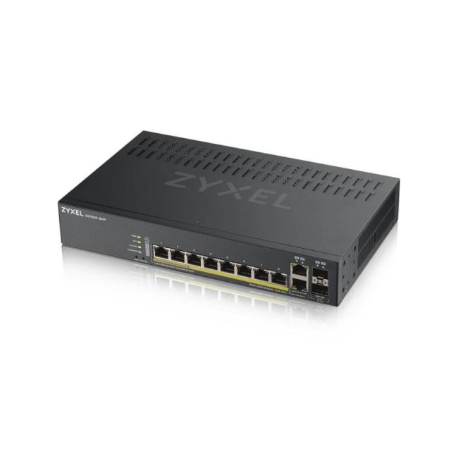 Zyxel - GS1920-8HPV2 Gestionado Gigabit Ethernet (10/100/1000) Energía sobre Ethernet (PoE) Negro
