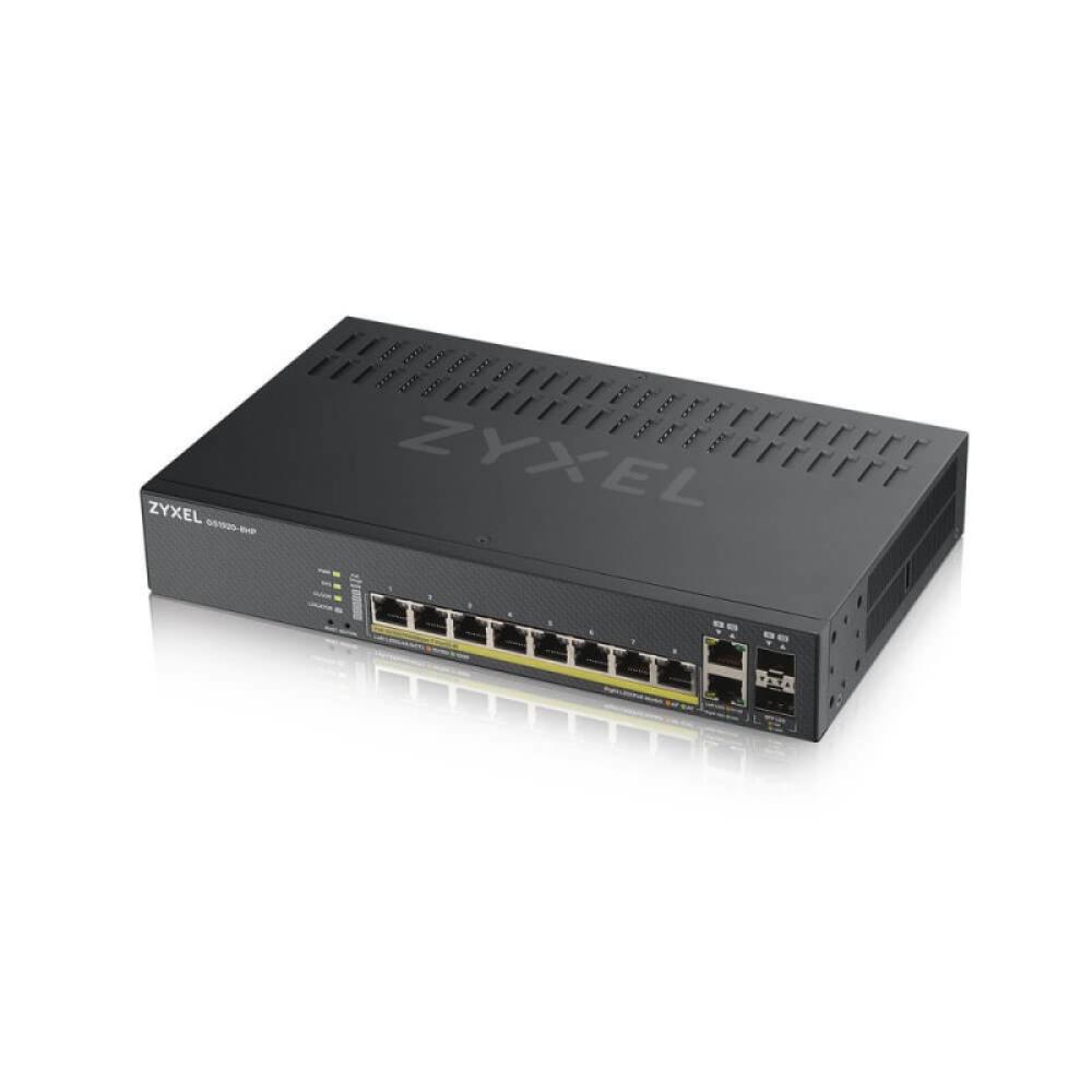Zyxel - GS1920-8HPV2 Gestionado Gigabit Ethernet (10/100/1000) Energía sobre Ethernet (PoE) Negro