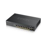 Zyxel - GS1920-8HPV2 Gestionado Gigabit Ethernet (10/100/1000) Energía sobre Ethernet (PoE) Negro