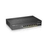 Zyxel - GS1920-8HPV2 Gestionado Gigabit Ethernet (10/100/1000) Energía sobre Ethernet (PoE) Negro