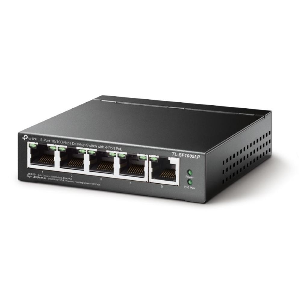 TP-Link - TL-SF1005LP switch No administrado Fast Ethernet (10/100) Energía sobre Ethernet (PoE) Negro