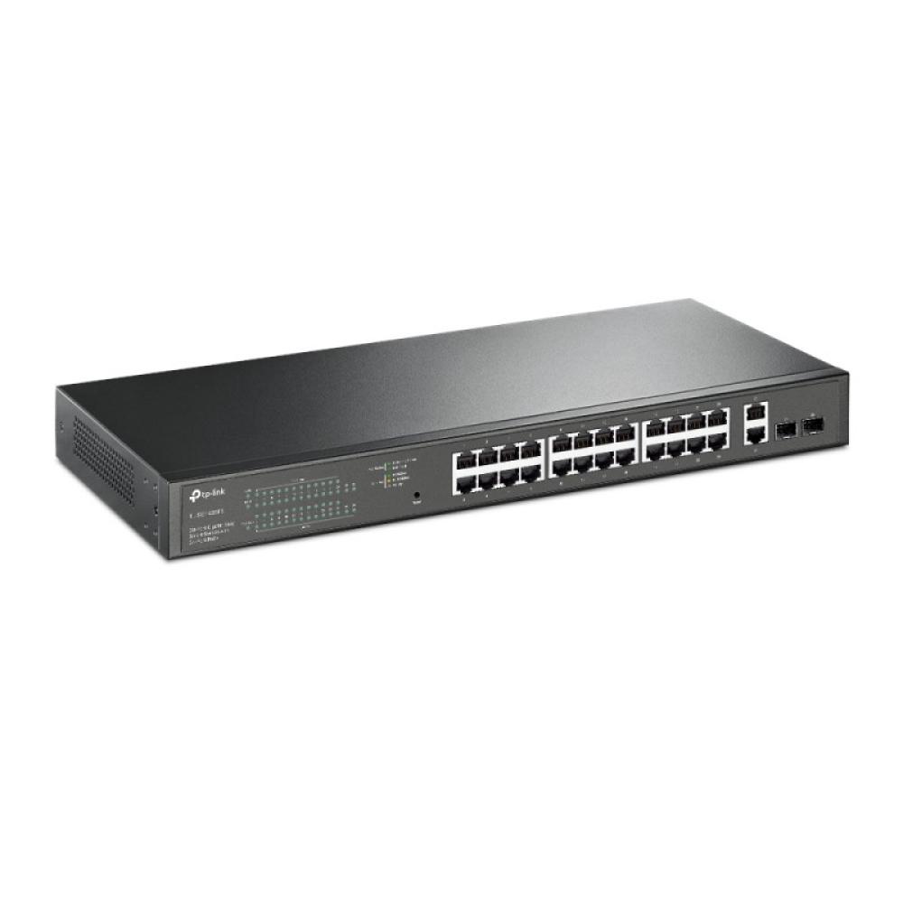 TP-Link - TL-SG1428PE switch Gestionado L2 Gigabit Ethernet (10/100/1000) Energía sobre Ethernet (PoE) 1U Negro