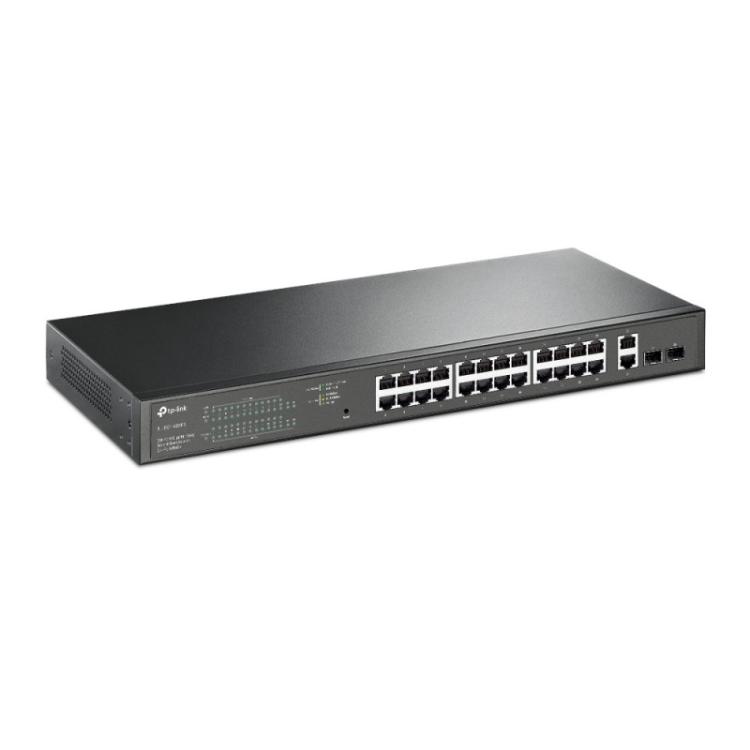 TP-Link - TL-SG1428PE switch Gestionado L2 Gigabit Ethernet (10/100/1000) Energía sobre Ethernet (PoE) 1U Negro