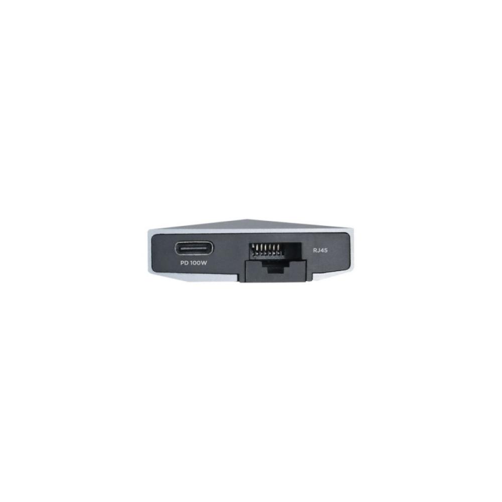AISENS - USB-C Dock 9 en 1, USB-C a 1x HDMI, 1xRJ45, 3x USB, 1x PD, 1x Audio, 1x SD, 1x Micro SD, Gris, 15 cm