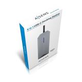 AISENS - USB-C Dock 9 en 1, USB-C a 1x HDMI, 1xRJ45, 3x USB, 1x PD, 1x Audio, 1x SD, 1x Micro SD, Gris, 15 cm